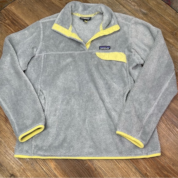Patagonia Re-Tool Snap-T Fleece Pullover Women’s  Feather Grey Size L - Picture 1 of 12